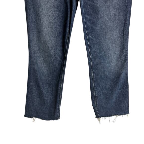 Madewell Slim Demi-Boot High Rise Raw Hem Denim Blue Jeans Size 29 - Picture 3 of 10